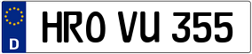 Trailer License Plate